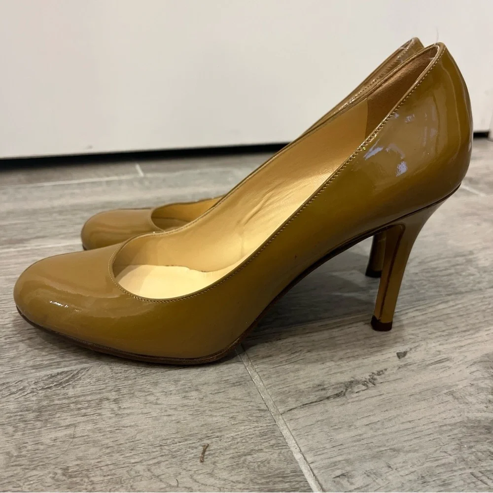 Kate Spade Women's Tan Patent Heels‎ Stiletto Pumps Size 7.5 B